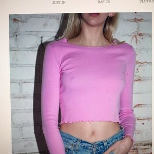 Brandy Melville pink Marionn top - NEW WITH TAGS